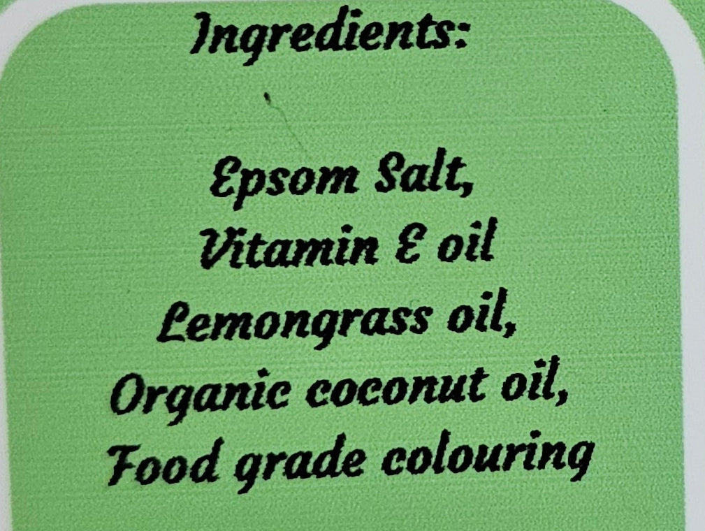 Lemongrass bath salts