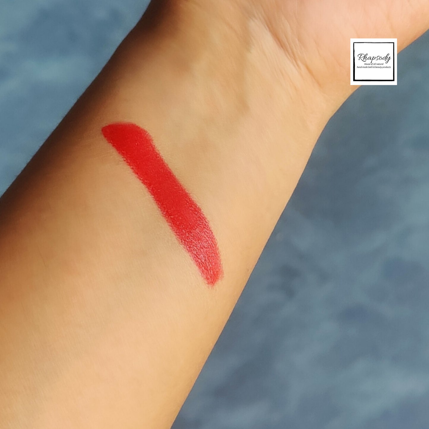 Flaming red lipstick