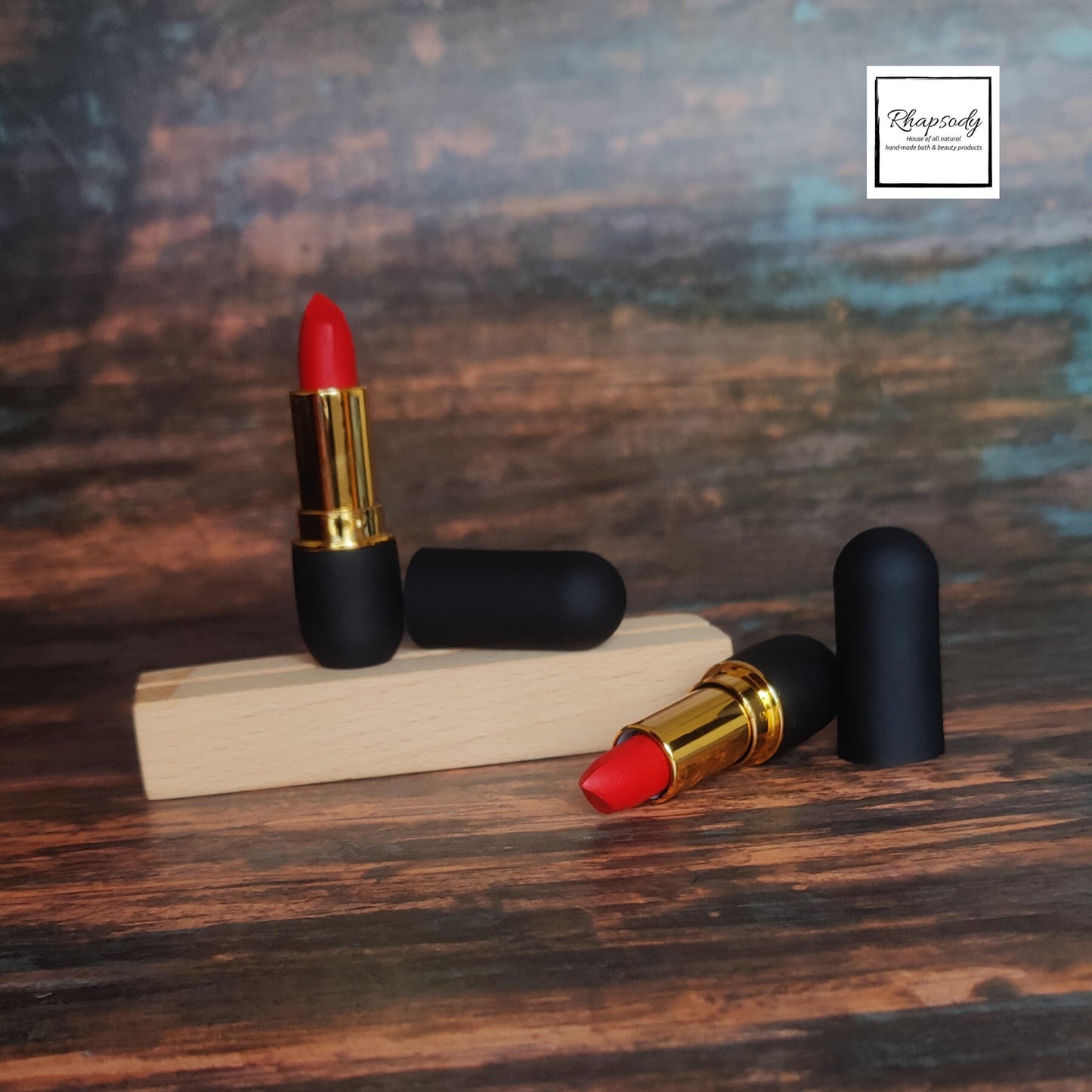 Flaming red lipstick