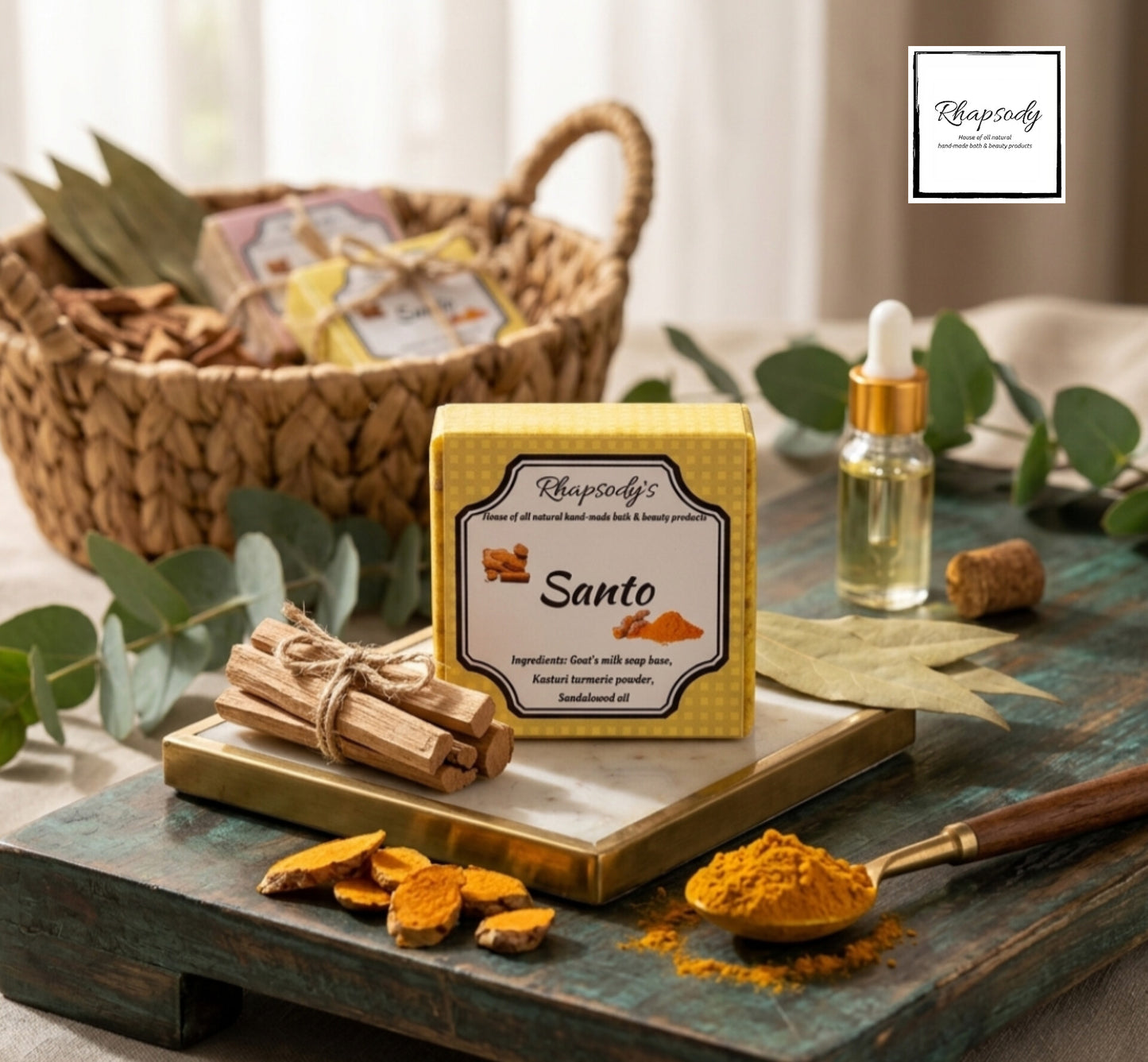 Santo- Sandalwood and wild turmeric soap