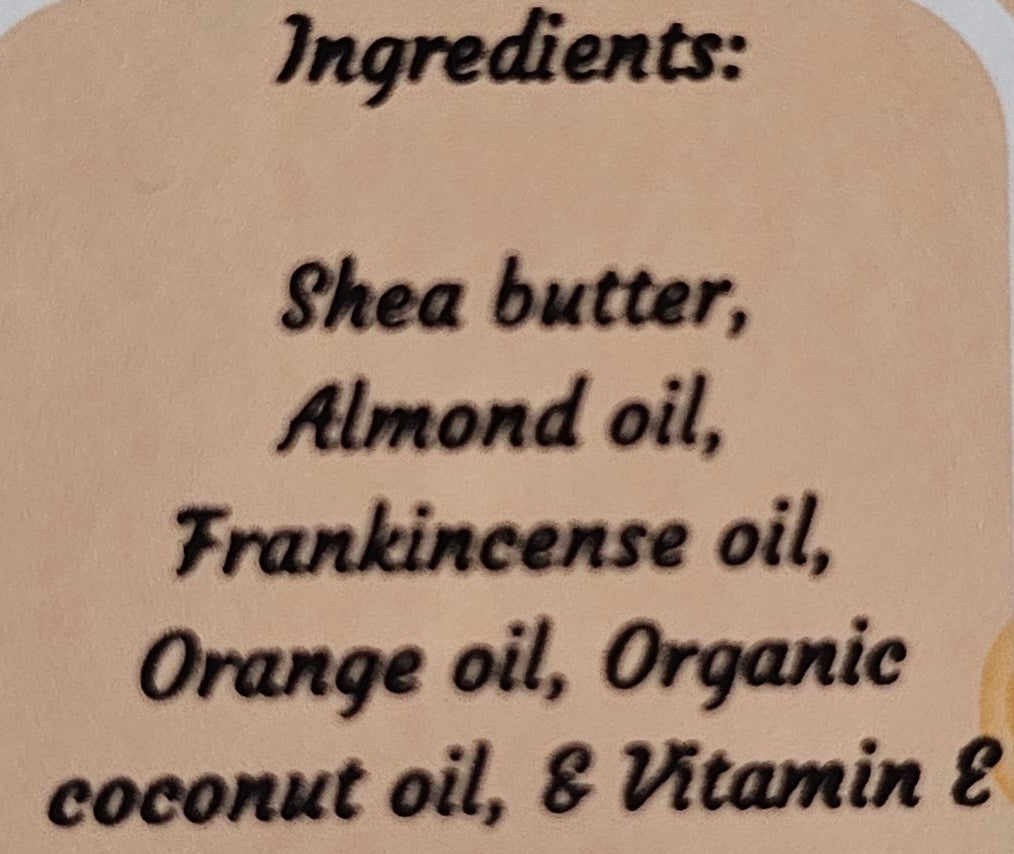 Frankincense Orange body butter
