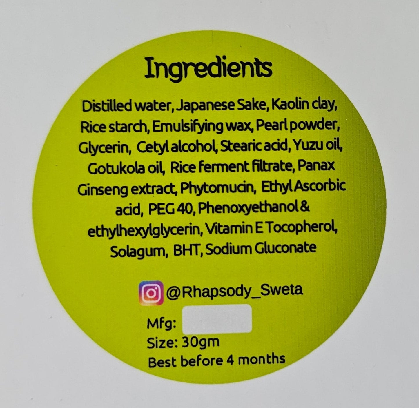 Saranghae face pack