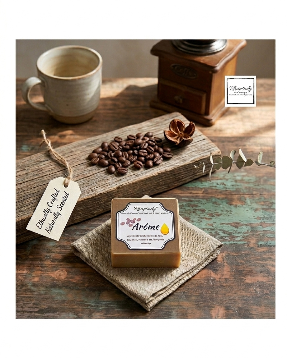 Arome- coffee and vitamin E oil soap