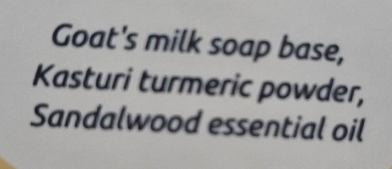 Santo- Sandalwood and wild turmeric soap