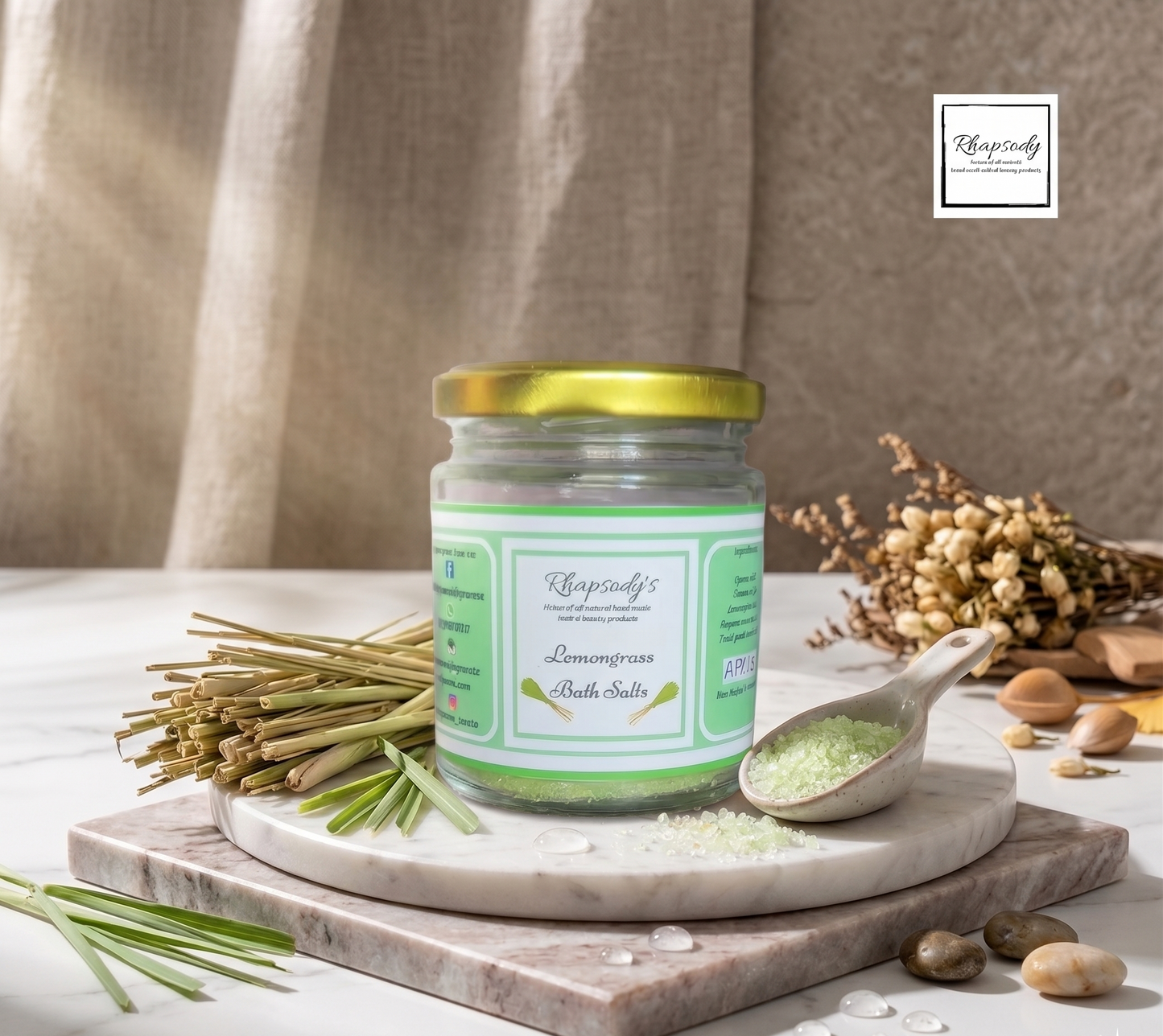 Lemongrass bath salts