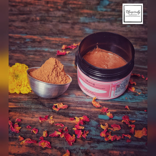 Hibiscus and Rose hair mask