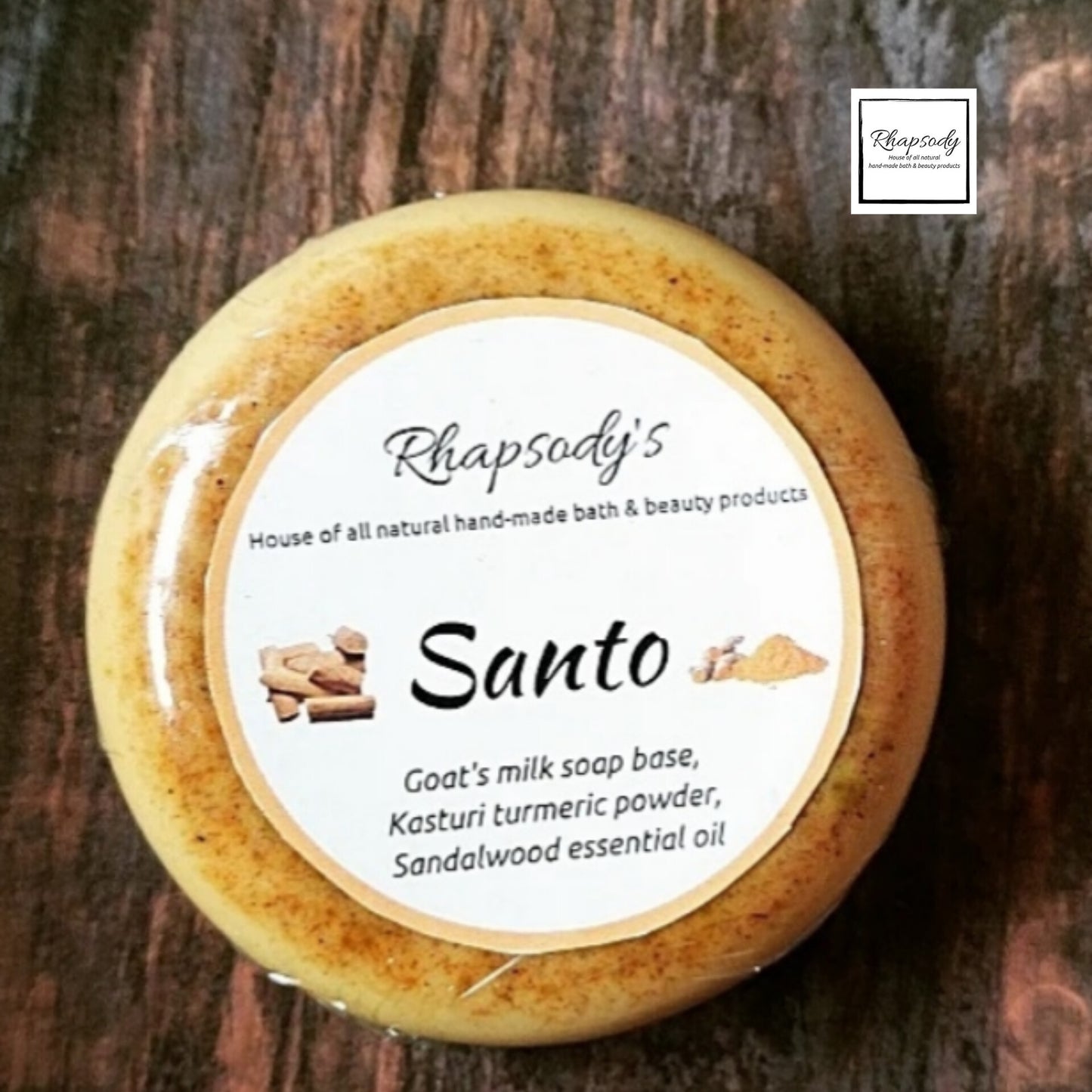 Santo- Sandalwood and wild turmeric soap